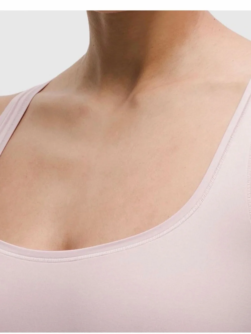 lululemon athletica Scoop-Neck One-Piece Swimsuit — Pale Pink